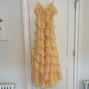 NWT For Love and Lemons Ruffled Dress